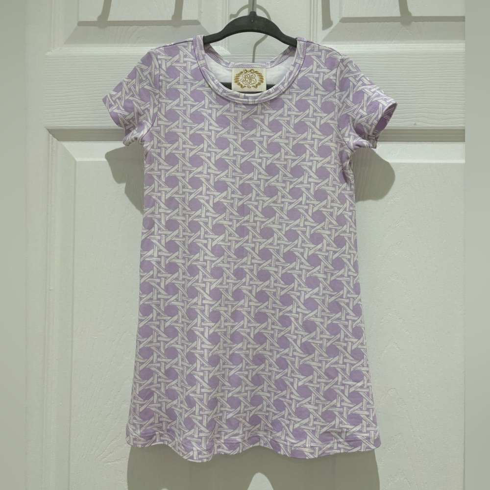 TBBC Polly Play Ocean Club Cane dress - lavender & white size 3T